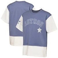 Youth Outerstuff  Navy/Cream Houston Astros Ultimate Pastels Premium Double Run T-Shirt
