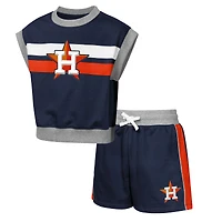 Ensemble T-shirt et Short Youth Outerstuff Navy Houston Astros Big League Stop