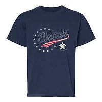 Youth Soft as a Grape Navy Houston Astros Americana T-Shirt