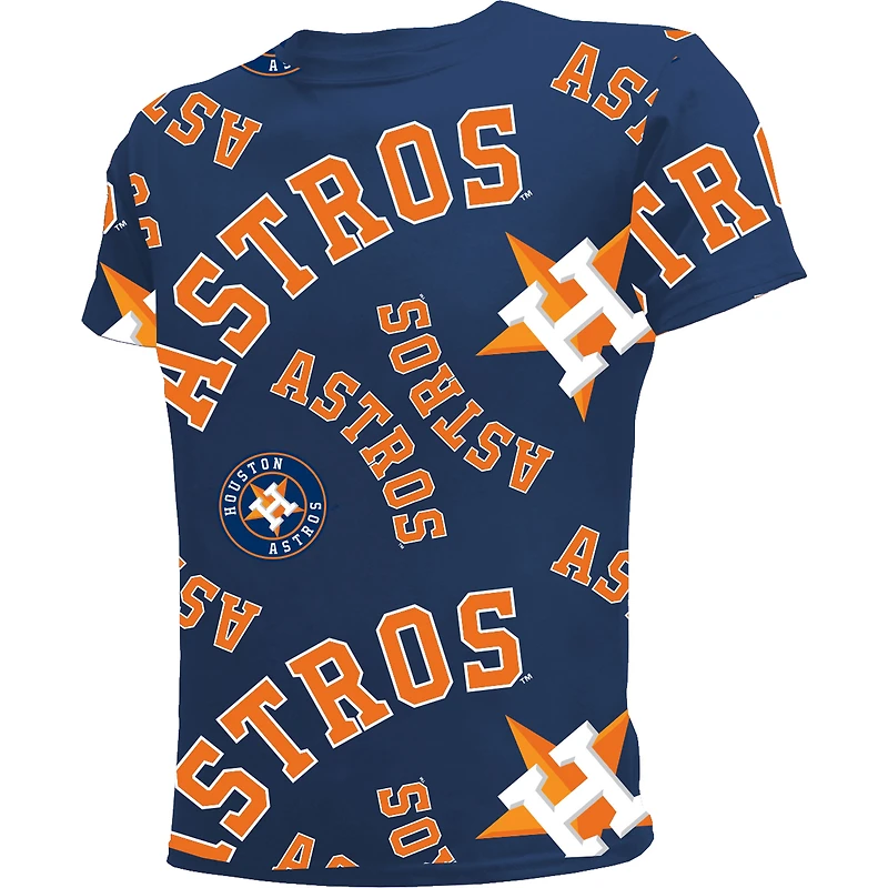 T-shirt bleu marine Houston Astros Allover Team pour jeune