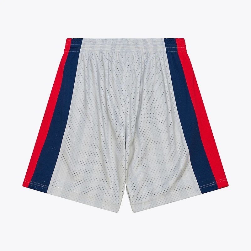 Men's Mitchell & Ness Silver Houston Comets 1997 Court Origins Swingman Shorts