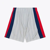 Men's Mitchell & Ness Silver Houston Comets 1997 Court Origins Swingman Shorts