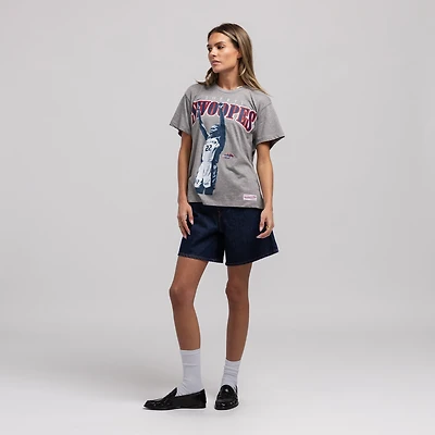 T-shirt unisexe Mitchell & Ness Sheryl Swoopes gris chiné Houston Comets Court Origins Player Boyfriend