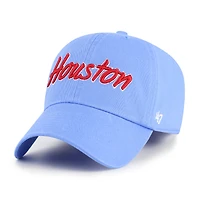 Casquette ajustable pour homme « 47 Light Blue Houston Cougars Script Clean Up »