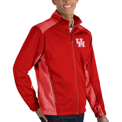 Men's Antigua Red Houston Cougars Revolve Full-Zip Jacket
