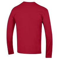 T-shirt de baseball à manches longues Champion Red Houston Cougars Stack pour homme