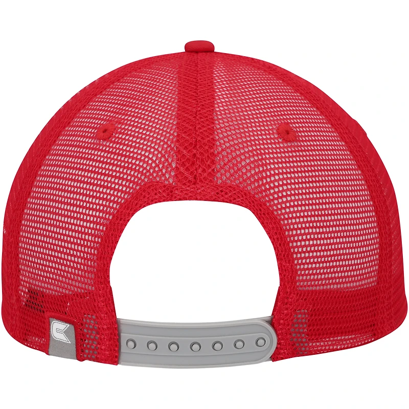 Men's Colosseum Gray/Red Houston Cougars Love Fern Trucker Snapback Hat