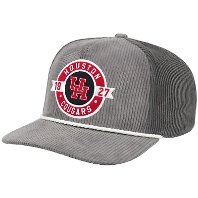 Casquette de camionneur ajustable pour homme Colosseum Grey Houston Cougars Where's My Hat Podium