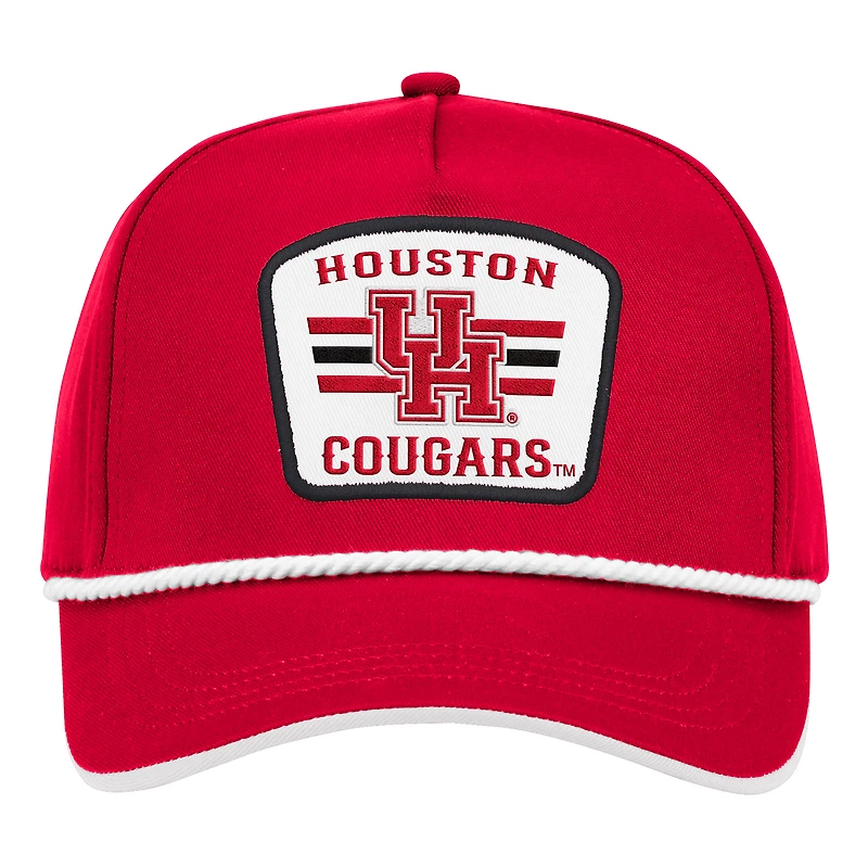 Men's Colosseum Red Houston Cougars Hits the Road Podium Adjustable Hat