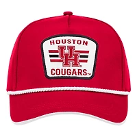Men's Colosseum Red Houston Cougars Hits the Road Podium Adjustable Hat