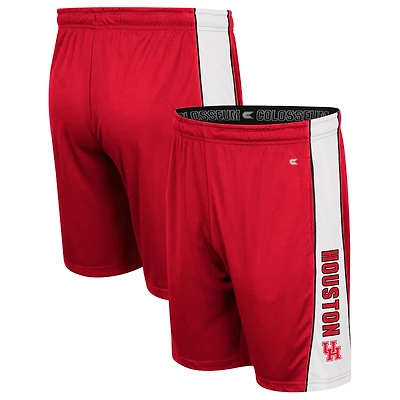 Short à panneaux rouges Colosseum Houston Cougars pour homme