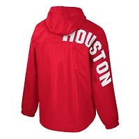 Men's Colosseum  Red Houston Cougars Reloaded Anorak Half-Zip Jacket