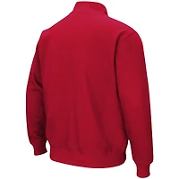 Colosseum Red Houston Cougars Tortugas Logo Quarter-Zip Pullover Jacket pour homme