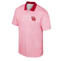 Polo à rayures Colosseum Houston Cougars pour homme, blanc