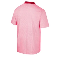 Polo à rayures Colosseum Houston Cougars pour homme, blanc
