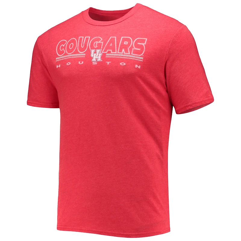 Men's Concepts Sport Heathered Charcoal/Red Houston Cougars Meter Top & Pants Sleep Set