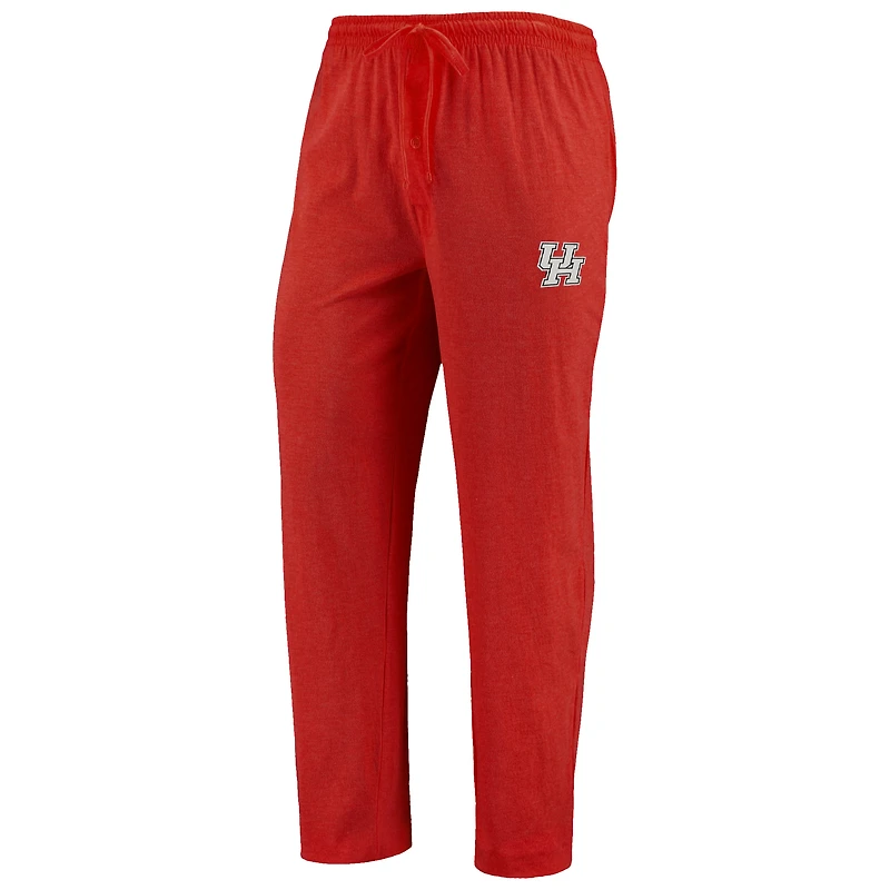 Men's Concepts Sport Red/Heathered Charcoal Houston Cougars Meter Long Sleeve Top & Pants Sleep Set