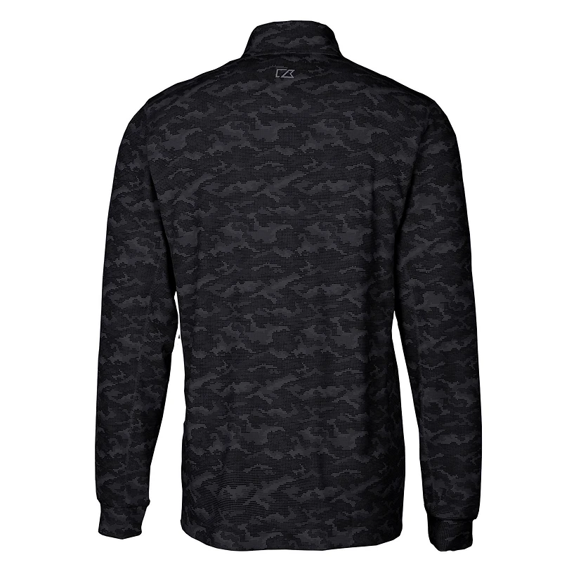 Pull-over extensible à fermeture éclair quart de tour pour homme, coupeur et buck, motif camouflage Traverse des Houston Cougars, noir