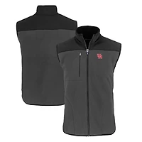 Gilet zippé en polaire Sherpa Cascade Eco pour homme, gris, Cutter & Buck, Houston Cougars
