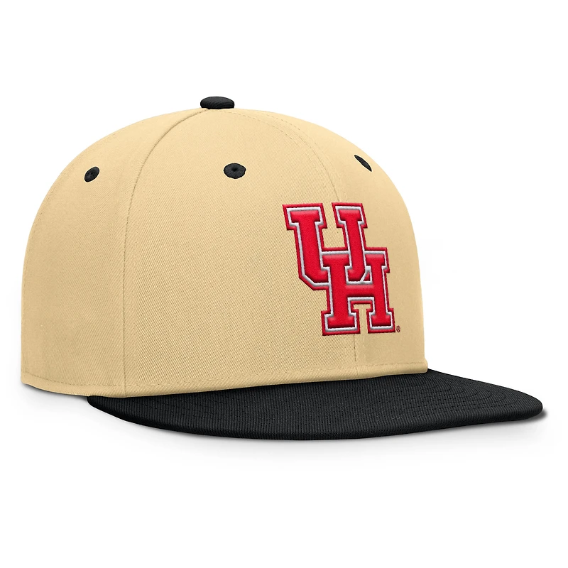 Casquette ajustée Fanatics pour homme, kaki/noir, Houston Cougars Balance