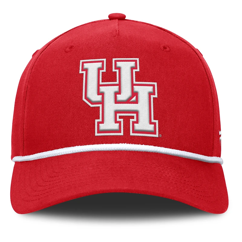 Men's Fanatics Red Houston Cougars Foul Ball Rope Adjustable Hat
