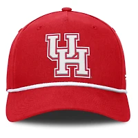 Men's Fanatics Red Houston Cougars Foul Ball Rope Adjustable Hat