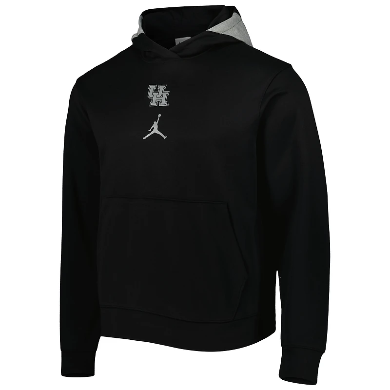 Chandail à capuchon Performance pour homme Houston Cougars Spotlight Jordan Brand homme, noir