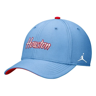 Men's Jordan Brand Light Blue Houston Cougars Out Rise Dri-FIT Flex Hat