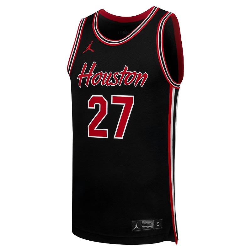 Maillot de basketball réplique Jordan Brand n° 27 noir Houston Cougars pour homme