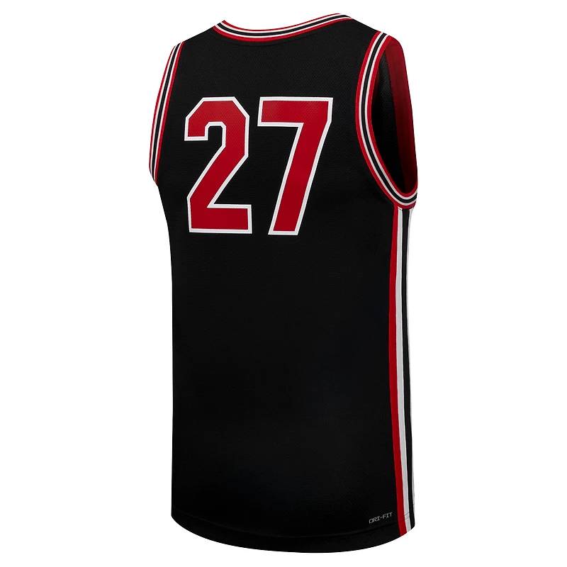 Men's Jordan Brand #27 Black Houston Cougars Replica Basketball Jersey