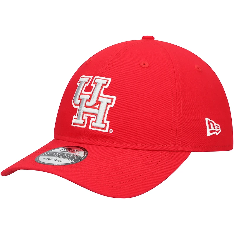 Casquette réglable rouge Houston Cougars Team 9TWENTY New Era pour hommes