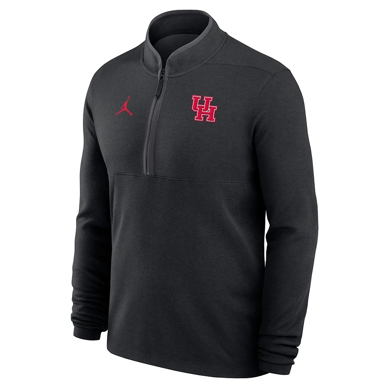 Pull Nike noir Houston Cougars Dri-FIT Victory à quart de zip pour homme