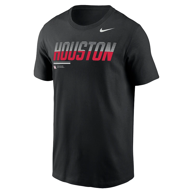 Men's Nike  Black Houston Cougars Wordmark Logo Legend T-Shirt