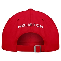Men's Nike Red Houston Cougars 2026 Sideline Club Adjustable Hat
