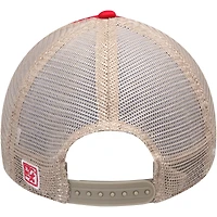 Men's The Game Red Houston Cougars Split Bar Trucker Adjustable Hat