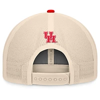 Casquette ajustable Bennett Trucker pour homme Top of the World rouge/naturel Houston Cougars