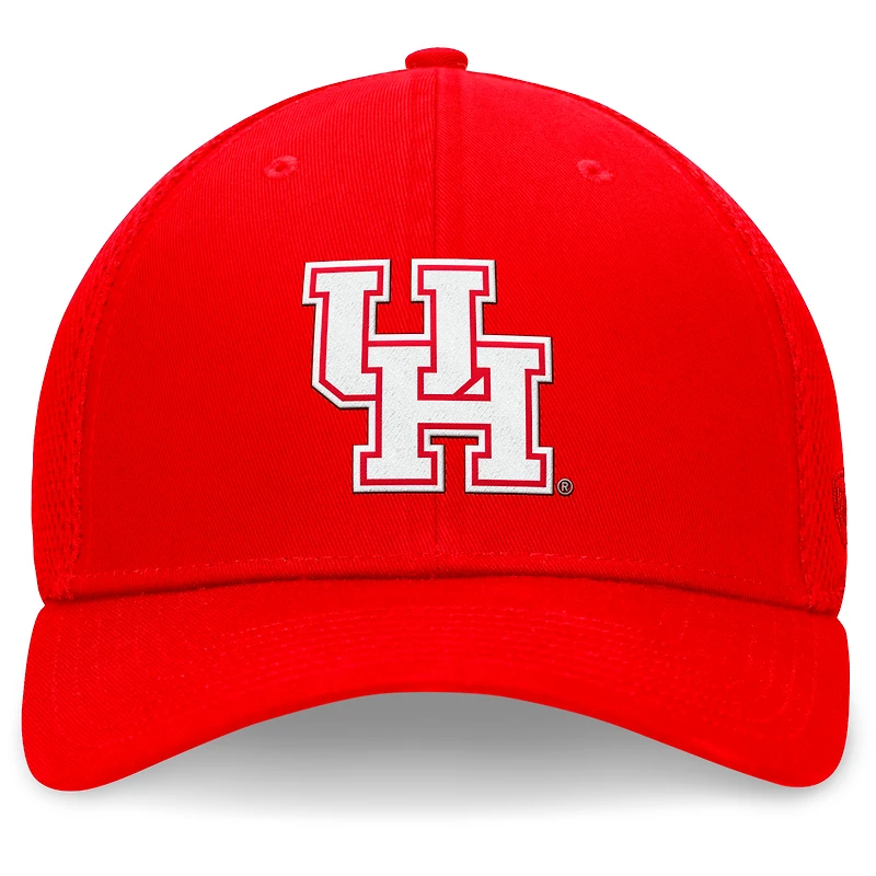 Casquette Spacer Flex Top of the World rouge pour hommes des Houston Cougars