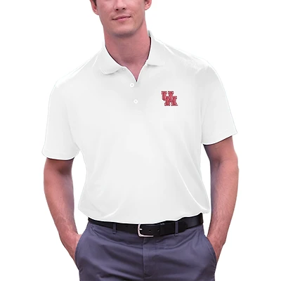 Polo Vansport Omega Tech blanc pour homme des Cougars de Houston, grande taille