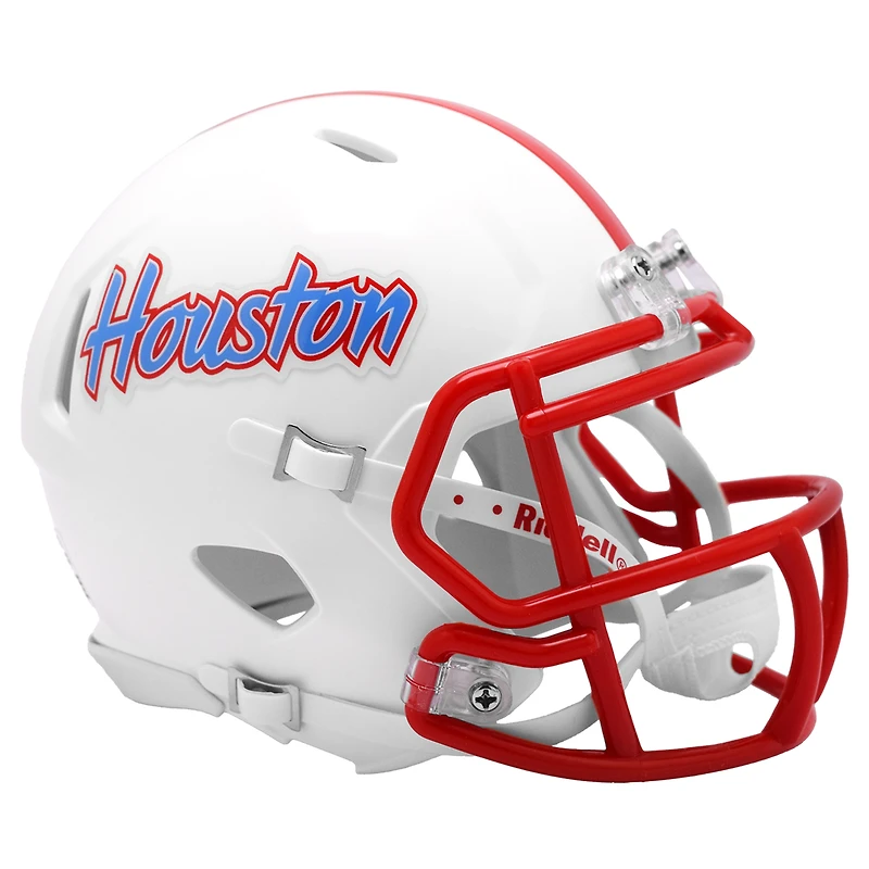 Riddell Houston Cougars White Throwback Speed Mini Helmet