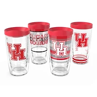 Tervis Houston Cougars Four-Pack 16oz. Classic Tumbler Set