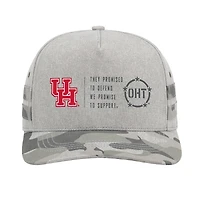 Casquette ajustable unisexe Colosseum Cream Houston Cougars OHT Squad Podium