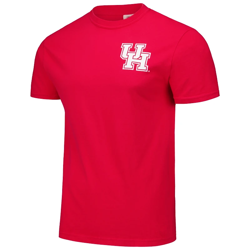 Unisex Red Houston Cougars Scenic Comfort Colors T-Shirt