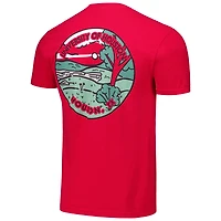 Unisex Red Houston Cougars Scenic Comfort Colors T-Shirt