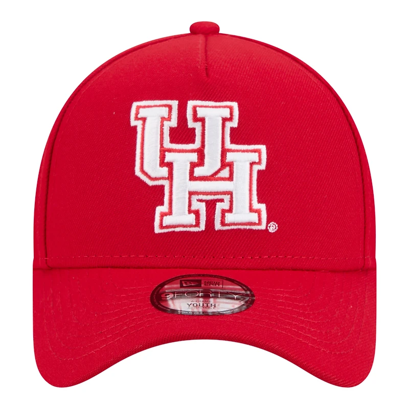 Casquette ajustable New Era rouge Houston Cougars 9FORTY pour jeunes