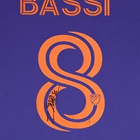Amine Bassi Houston Dynamo FC Autographed Match-Used #8 Purple adidas Jersey from the 2024 MLS Season - Size S