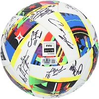 Ballon de football adidas utilisé en match par le Houston Dynamo FC lors de la saison 2024 de la MLS, avec au moins 17 signatures - AE38397