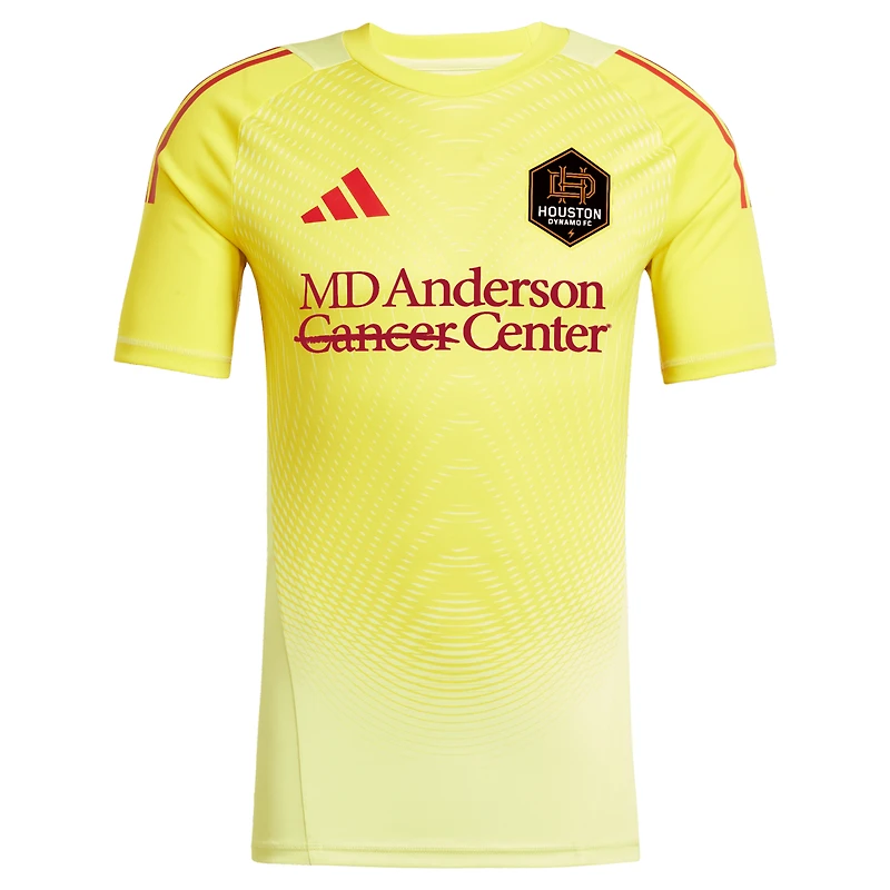 Men's adidas Yellow Houston Dynamo FC 2025 Goalkeeper Jersey