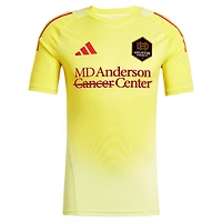 Men's adidas  Yellow Houston Dynamo FC 2025 Goalkeeper Jersey