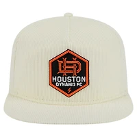 Casquette de golf snapback Houston Dynamo FC 2025 Kickoff de New Era pour homme, couleur crème