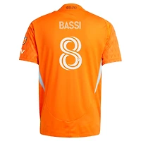 Men's adidas Amine Bassi Orange Houston Dynamo FC 2025 Season 20 Authentic Player Jersey